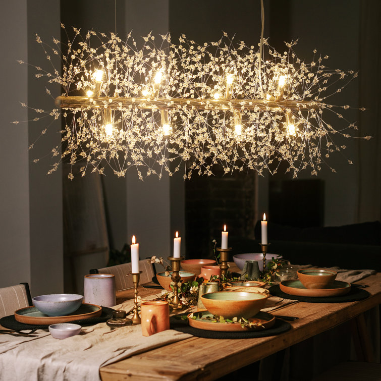 Table deals chandelier light